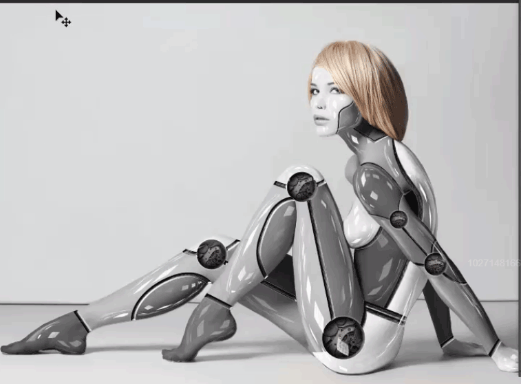 人物合成,手把手教你合成一款炫酷女机器人